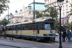 Triebwagen 110 am 08.Oktober 2016 in der Hst.