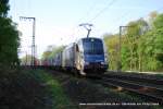 1216 950 (Wiener Lokalbahnen Cargo GmbH) fhrt am 18. April 2009 um 9:40 Uhr mit einem GZ durch Duisburg Neudorf