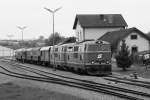 WLB 2143.21 und NLB 2143 070-7 nach der Ankunft mit dem EZ 7490 am 27.Juni 2015 in Ernstbrunn.