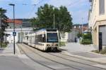 Wiener Lokalbahn Tw 414 + Tw 125 Baden, Josefsplatz am 2.