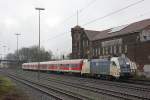 WLC 182 568/ES 64 U2-068 mit RB48 National Express am 04.01.2016 in Wuppertal Unterbarmen.