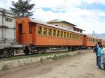 FCHH historisch, Schmalspur : Personenwagen 2. Klasse in Huancayo-Chilca - 29/04/2007