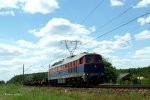 BR232 037-2,Ludmila der polnischer Firma KOLPREM mit den kurzen Guterzug in Tichau(Oberschlesien).Bild am 26.05.2012.