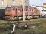 Eine V200 1-3 gekaufte aus Deutschland wartet auf die Ausbesserung vor dem Betrieb PESA am 21.11.2007 in Bydgoszcz.