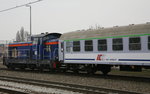 Abfahrbereit in Poznan/Polen die SM 42-290 PKP Intercity.