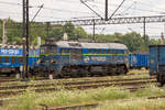 Da steht sie nun, die ST44-1238 (630 295-5) im Bahnhof Wegliniec am 7. Juli 2017. Selten sind sie geworden. 