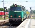Meine Damen und Herren, am Gleis 5 fhrt ein: Versptete RB aus Poznan. Dieser Zug endet in Frankfurt/Oder und fhrt um 15:19 Uhr wieder zurck nach Poznan. Als Lok dient SU45-202 01.07.2008