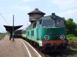 PKP SU45-045 nach erfolgreichem Umsetzen an die Zugspitze am 04.07.2009 im Bahnhof Kostrzyn mit ihrem Zug nach Warszawa!!!