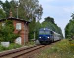 SU46-032 mit dem EC 248  Wawel  Wroclaw Glowny - Hamburg Altona am 29.07.2014 in Klinge.