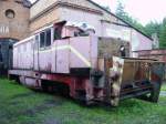 Eine zum Schneepflug umgebaute LXD2 im BW Rudy. (August 2008)