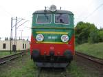 3E-007 von vorne am 08.08.2007 in Bydgoszcz Wschod. Privatbahnlokomotive der polnischen Firma PTK HOLDING S.A..