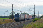 370 025 der PKP Cargo führte am 12.09.24 einen KLV-Zug durch Wittenberg-Labetz Richtung Dessau.