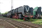 eine Lok der DR-Baureihe 50 mit unbekannter Nummer, fotografiert am 13.05.2023 im Eisenbahnmuseum  Jaworzyna Śląska