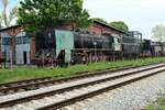 Bis auf die fehlenden Stangen hinterlässt die Pt 47.28 im Eisenbahnmuseum Jaworzyna Śląska einen sehr guten Eindruck, fotografiert am 13.05.2023