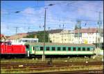 Ein Bm-Wagen der PKP im Bf Cottbus.