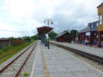 Die modernisierten Bahnsteige in Trzęsacz am 12.06.2017.