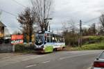 Wagen 535 auf der Linie 15 bei  Katowice Szopienice Dwr  (28.10.2013)  