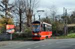 Wagen 646 auf der Linie 15 bei  Katowice Szopienice Dwr  (28.10.2013)  