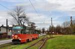 Konstal 105Na Wagen 530 als Linie 27 auf der Endhaltestelle  Kazimierz Grniczy Pętla  in Richtung Sosnowiec fahrend nach  Pogoń Akademiki  (28.10.2013)