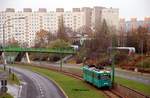 MPK Poznan Düwag GT8 Wagen 901 (ex Frankfurt) am 14.11.18 in Posen (Polen).