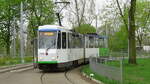 Linie 1 der Stettiner Straßenbahn in der Schleife von Potulicka.
Datum: 23.04.2018