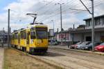 Szczecin / Stettin SL 3 (T6A2 225, ex-BVG 5132) Krzysztofa Kolumba / Dworzec PKP Szczecin-Glwny (: Hauptbahnhof) am 17. Juli 2013.