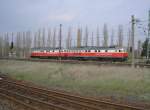 EWR 232 333-5 und EWR 232 531-4 bei der Einfahrt am 12.04.2008 im DB Bahnhof Guben