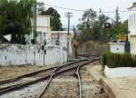 Die stliche Einfahrt von Tavira mit dem Bahnbergang.