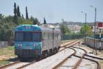 PORTIMÃO (Distrikt Faro), 29.04.2014, Regionalzug nach Faro bei der Ausfahrt aus dem Bahnhof