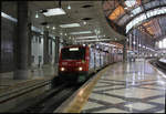 Bahnhof Rossio in Lissabon am 19.03.2018: Der Bahnhof Rossio liegt direkt in der Stadt nahe dem Restauradores Platz.