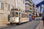 Lissabon Tw 336 in der Rua Primeiro de Maio, 11.09.1990.