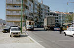 Lisboa / Lissabon CARRIS SL 24 (Tw 267) Parada do Alto de São João im Oktober 1982. - Scan eines Farbnegativs. Film: Kodak Safety Film 5035. Kamera: Minolta SRT-101.