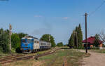 60 1272 mit dem R 5467 (Bacau - Piatra Neamt) im Bahnhof Gârleni 13.8.24  