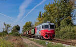 60 1259 mit dem 60707 (Valea lui Mihai - Dej Triaj) bei Dersida 25.8.24