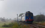 62 1095 mit dem R 4112 (Beclean pe Somes / Bucuresti Nord - Sighetu Marmatiei) bei Leordina 23.8.24