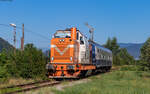 82 0374 mit dem R 5472 (Bicaz - Piatra Neamt) in Piatra Neamt 14.8.24