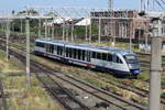 Ein Triebzug der Baureihe 96 nähert sich am 08.07.2017 seiner Endstation im Bahnhof Timisoara