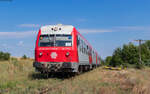 TFC 614 042 / 614 041 als R 10307 (Galati - Bârlad) am Haltepunkt Lungesti 16.8.24