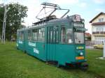 Straenbahn Sibiu - Rășinari an der Endhaltestelle Cimitir (Friedhof)