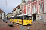 Rumänien / Straßenbahn (Tram) Timişoara: Wegmann GT4e - Wagen 3514 (ehemals Bremen) der Regia Autonomă de Transport Timişoara (R.A.T.T.), aufgenommen im März 2017 im Stadtgebiet von Timişoara.