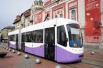 Rumänien / Straßenbahn (Tram) Timişoara: GT4 Armonia - Wagen 3516 (ehemals Wegmann GT4e aus Bremen) der Regia Autonomă de Transport Timişoara (R.A.T.T.), aufgenommen im