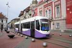 Rumänien / Straßenbahn (Tram) Timişoara: GT4 Armonia - Wagen 3539 (ehemals Wegmann GT4f aus Bremen) der Regia Autonomă de Transport Timişoara (R.A.T.T.), aufgenommen im März 2017 im Stadtgebiet von Timişoara.