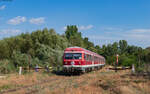 614 074 / 614 073 als R 10309 (Galati - Bârlad) bei Chiraftei 18.8.24