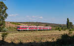 614 074 / 614 073 als R 10309 (Galati - Bârlad) bei Balintesti 18.8.24