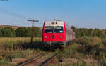 614 022 / 614 021 als R 10302 (Bârlad - Galati) bei Băleni 19.8.24