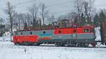 E-Lok 91-53-0-474012-8 im Bahnhof Predeal am 30.11.2017