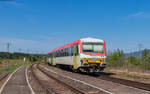 628 677 IRC als R 10688 (Baia Mare - Jibou) im Bahnhof Somes Odorhei 23.8.24  