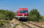 614 073 / 614 074 als R 10308 (Bârlad - Galati) bei Vânători 17.8.24