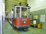 Mit dem Straßenbahntriebwagen Nr. 1028 wurde ein weiteres Fahrzeug von Typ  Brush  rekonstruiert. 
Vom Original aus dem Jahre 1907 blieb kein Fahrzeug erhalten; dies ist eine Nachbildung auf Basis eines MS-1 von 1929 im Museum für elektrischen Transport in St. Petersburg, 22.10.2017