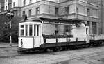 Leningrad Tram__Güter-Tw G-67 in einer Betriebs-Ausfahrt.__10-1977